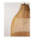 Solita 35cm Dome Pendant Ceiling Light Honey Sandy Black E27 1x12W-6