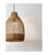 Solita 35cm Dome Pendant Ceiling Light Honey Sandy Black E27 1x12W-7