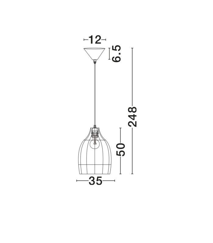 Solita 35cm Dome Pendant Ceiling Light Honey Sandy Black E27 1x12W-9
