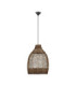 Solita 35cm Dome Pendant Ceiling Light Brown Sandy Black E27 1x12W-1