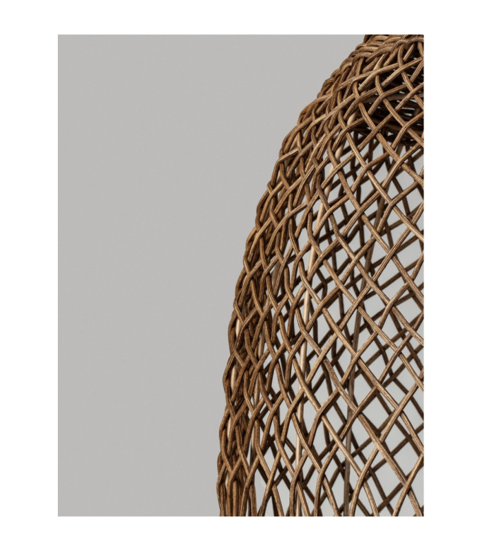 Solita 35cm Dome Pendant Ceiling Light Brown Sandy Black E27 1x12W-8