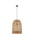 Solita 41cm Dome Pendant Ceiling Light Honey Sandy Black E27 1x12W-1