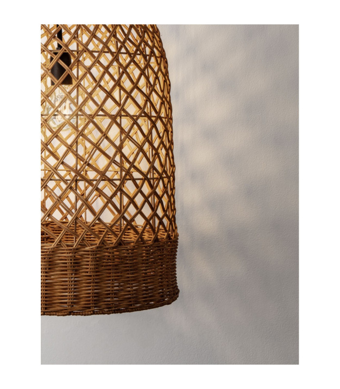 Solita 41cm Dome Pendant Ceiling Light Honey Sandy Black E27 1x12W-2