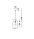 Solita 41cm Dome Pendant Ceiling Light Honey Sandy Black E27 1x12W-7