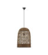 Solita 41cm Dome Pendant Ceiling Light Brown Sandy Black E27 1x12W-1