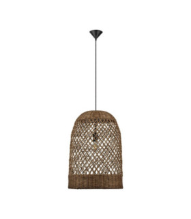 Solita 41cm Dome Pendant Ceiling Light Brown Sandy Black E27 1x12W-1