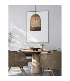 Solita 41cm Dome Pendant Ceiling Light Brown Sandy Black E27 1x12W-2