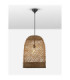 Solita 41cm Dome Pendant Ceiling Light Brown Sandy Black E27 1x12W-4