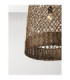 Solita 41cm Dome Pendant Ceiling Light Brown Sandy Black E27 1x12W-6