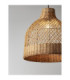Solita 40.5cm Dome Pendant Ceiling Light Honey Sandy Black E27 1x12W-6
