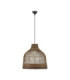 Solita 40.5cm Dome Pendant Ceiling Light Brown Sandy Black E27 1x12W-1