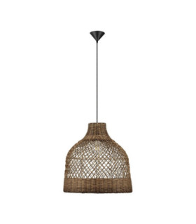Solita 40.5cm Dome Pendant Ceiling Light Brown Sandy Black E27 1x12W-1