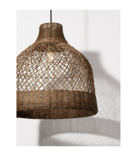 Solita 40.5cm Dome Pendant Ceiling Light Brown Sandy Black E27 1x12W-2