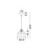 Solita 40.5cm Dome Pendant Ceiling Light Brown Sandy Black E27 1x12W-7