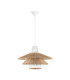 Kao Dome Pendant Ceiling Light Natural Orange Sandy White E27 1x12W-1