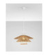 Kao Dome Pendant Ceiling Light Natural Orange Sandy White E27 1x12W-4