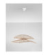 Artic Dome Pendant Ceiling Light Natural Sandy White E27 1x12W-3