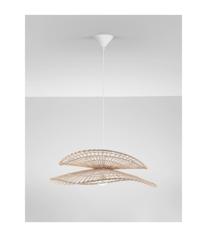 Artic Dome Pendant Ceiling Light Natural Sandy White E27 1x12W-3