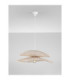 Artic Dome Pendant Ceiling Light Natural Sandy White E27 1x12W-4