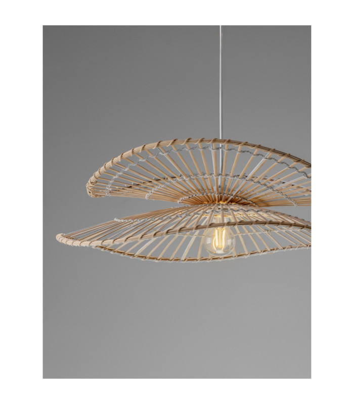 Artic Dome Pendant Ceiling Light Natural Sandy White E27 1x12W-5