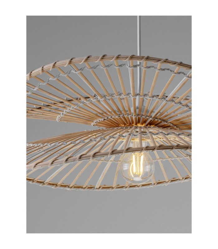 Artic Dome Pendant Ceiling Light Natural Sandy White E27 1x12W-6
