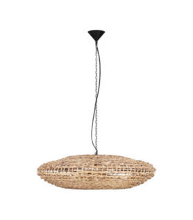 Bola 85cm Wire Frame Pendant Ceiling Light Natural E27 1x12W-1