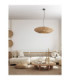 Bola 85cm Wire Frame Pendant Ceiling Light Natural E27 1x12W-2
