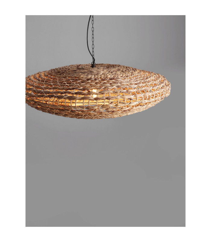 Bola 85cm Wire Frame Pendant Ceiling Light Natural E27 1x12W-4