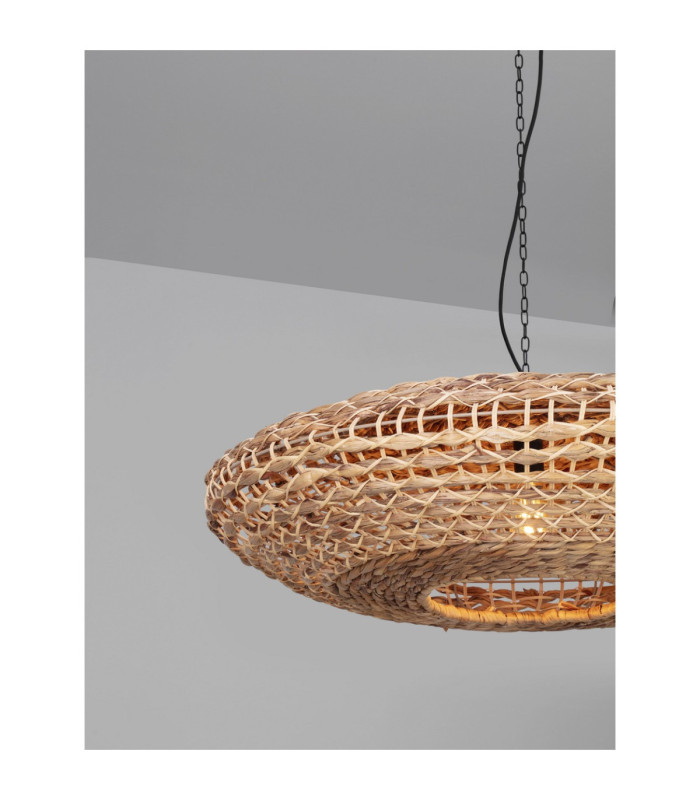 Bola 85cm Wire Frame Pendant Ceiling Light Natural E27 1x12W-6