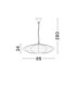 Bola 85cm Wire Frame Pendant Ceiling Light Natural E27 1x12W-8