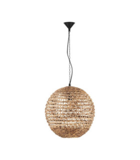 Bola 50cm Wire Frame Pendant Ceiling Light Natural E27 1x12W-1