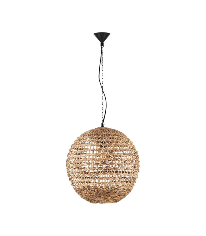 Bola 50cm Wire Frame Pendant Ceiling Light Natural E27 1x12W-1