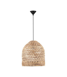 Bola 40cm Wire Frame Pendant Ceiling Light Natural E27 1x12W-1
