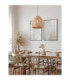 Bola 40cm Wire Frame Pendant Ceiling Light Natural E27 1x12W-2