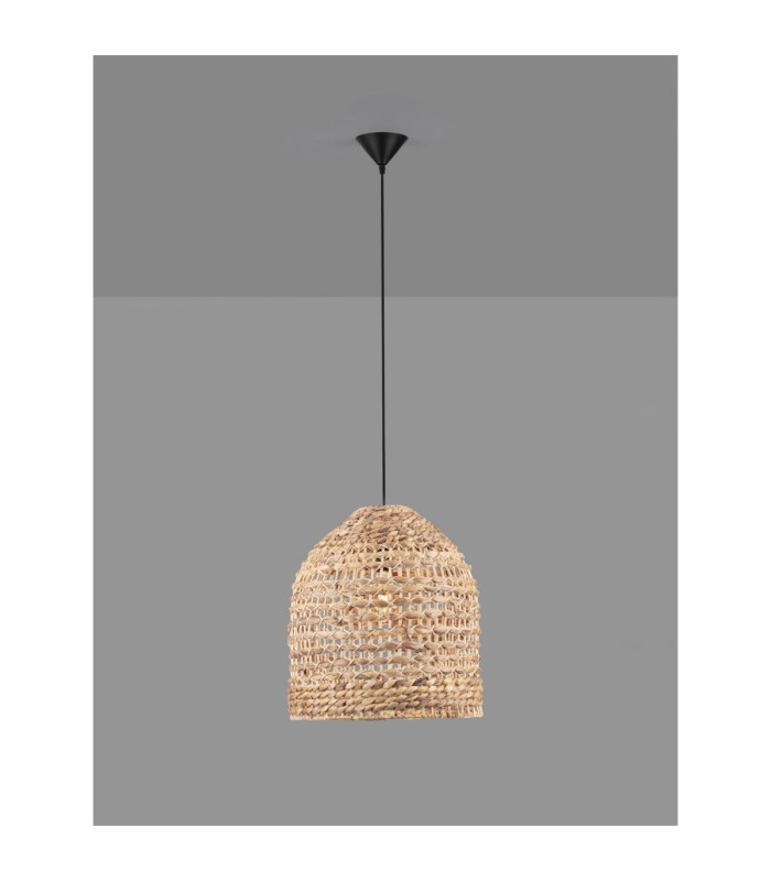 Bola 40cm Wire Frame Pendant Ceiling Light Natural E27 1x12W-3