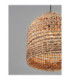 Bola 40cm Wire Frame Pendant Ceiling Light Natural E27 1x12W-6