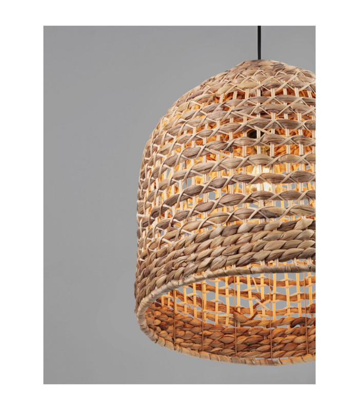Bola 40cm Wire Frame Pendant Ceiling Light Natural E27 1x12W-6