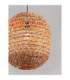 Bola 42cm Wire Frame Pendant Ceiling Light Natural E27 1x12W-7