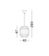Bola 42cm Wire Frame Pendant Ceiling Light Natural E27 1x12W-8