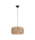 Ponn Wire Frame Pendant Ceiling Light Natural Sandy Black E27 1x12W-1