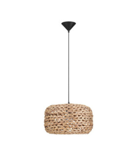 Ponn Wire Frame Pendant Ceiling Light Natural Sandy Black E27 1x12W-1