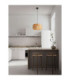 Ponn Wire Frame Pendant Ceiling Light Natural Sandy Black E27 1x12W-2