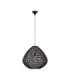 Melody Wire Frame Pendant Ceiling Light Black E27 1x12W-1