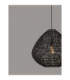 Melody Wire Frame Pendant Ceiling Light Black E27 1x12W-4