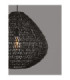 Melody Wire Frame Pendant Ceiling Light Black E27 1x12W-6