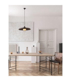 Capa Dome Pendant Ceiling Light Natural Black Brown E27 1x12W-2