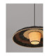 Capa Dome Pendant Ceiling Light Natural Black Brown E27 1x12W-5
