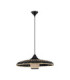 Capa Dome Pendant Ceiling Light Natural Black E27 1x12W-1