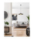 Capa Dome Pendant Ceiling Light Natural Black E27 1x12W-2