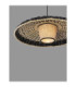 Capa Dome Pendant Ceiling Light Natural Black E27 1x12W-4